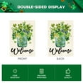 thumbnail image 6 of Sm:)e Welcome Watercolor Lucky Clover St.Patrick's Day Garden Flag 12 x 18 Inch, 6 of 7