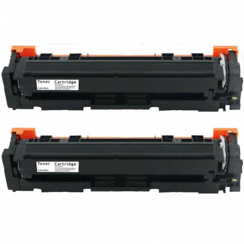 2 PK CF500X Black Compatible Toner Cartridge High Yield for HP 202X