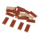thumbnail image 4 of 20 Piezas Coser en Cuero PU "hecho a Mano" Etiquetas Artesanales Etiquetas Accesorio - marrón 20pcs, 45 x 11 x 1mm , marrón 20pcs, 45 x 11 x 1mm Baoblaze Etiquetas de etiqueta hechas a mano, 4 of 6