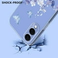 thumbnail image 6 of Compatible with Samsung Galaxy S25 Edge Case Clear with Flower Design, Cute Soft Silicone TPU Floral Aesthetic Women Girls Transparent Protective Shockproof Anti-Scratch Anti-Yellow Phone Cover, A, 6 of 9