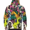 thumbnail image 7 of Daiia Colorful Pug for Men's Fashion Hoodies & Sweatshirts with Kangaroo Pocket Hooded Sweatshirt Breathable & Moisture Wicking-XX-Large, 7 of 7