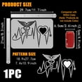 thumbnail image 2 of Heartbeat Painting Stencil 8.3x11.7inch Reusable Lifeline Stencil for Painting Plastic PET Heart Wings Pattern Drawing Template Daily Theme Stencil for Painting on Wood Fabric Canvas, 2 of 7