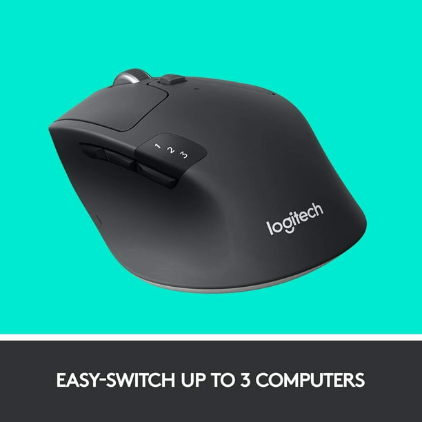 Logitech M720 Triathlon Wireless Mouse, Bluetooth, USB Unifying Receiver, 1000 DPI, 8 Buttons, 2-Year Battery, Compatible with Laptop, PC, Mac, iPad [Non-Retail Packaging] - Walmart.com