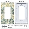 thumbnail image 3 of Yayeee Rocker Switch Wall Plate 1-Gang 4.6"x2.9" Home Decorative Outlet Cover, Beige Floral Pattern, 3 of 6