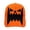 Orange, variant on Halloween Jack-O'-Lantern Baseball Cap, Adjustable Adult Pumpkin Face Hat with Embroidered Grin, Spooky Party Costume Accessory, 1 PC Saffron