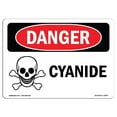thumbnail image 1 of SignMission OS-DS-A-710-L-2004 Panneau de Danger OSHA 7 x 10 Po. - Cyanide, 1 of 1