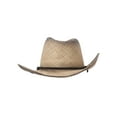 thumbnail image 4 of Outback Women's Cowboy Hat Tea Stained Shapeable Raffia Straw, Black, 4 of 4
