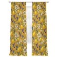 thumbnail image 7 of Orange Yellow Lemon Birds Sheer Curtains 96 Inch Length 2 Panels Set, Summer Botanical Tropical Voile Window Treatment Semi Sheer Long Curtains Drapes for Bedroom/Living Room/Kitchen 52"x96"x2, 7 of 7