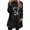 Black, variant on Linen Long Sleeve Shirt Women Black Athletic Tops for Women Round Neck Winter Print Pocket Warm Long Sleeve Sweatshirt