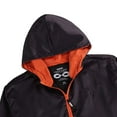 thumbnail image 5 of Beautiful Giant Polyester Men's Coat Lightweight Long Sleeves Windbreaker Stylish Colorways Hoodie, 5 of 6