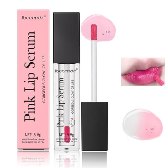 BSMKCL Brillo de labios que cambia de color Pink Magic Mood Lipstick Hidratante Lip Glow Oil Tinte de labios Tintas de labios Manchas Bálsamo de labios No graso Suero de labios transparente para mujer