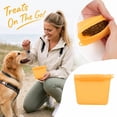 thumbnail image 2 of Pzsbry Silicone Pet Treat Pouch Portable Dog Training Food Bag with Waist Clip, 2 of 5
