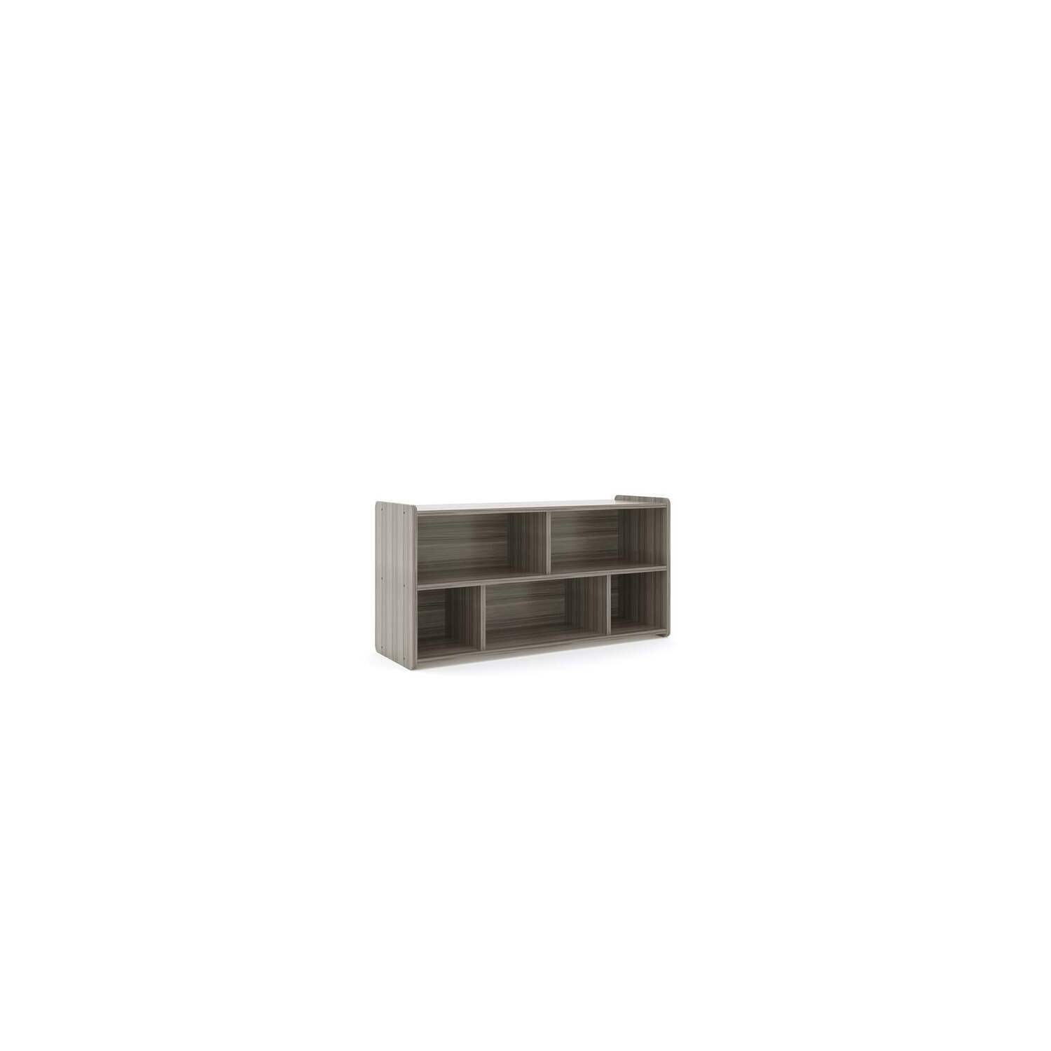 Storage Unit - 5 Compartment Organizer - Grey Finish - Easy Clean Design - Games & Puzzle Storage