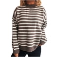 thumbnail image 1 of Ailaofu Women's Sweater-Hampstead Narrow Stripe, 1 of 5