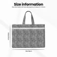 thumbnail image 3 of Kdxio Black Leopard File Tote Document Bag Business Briefcase Bag Document Organizer Tote Briefcase for Letter A4 Files Business Teacher Office Bag, 3 of 8