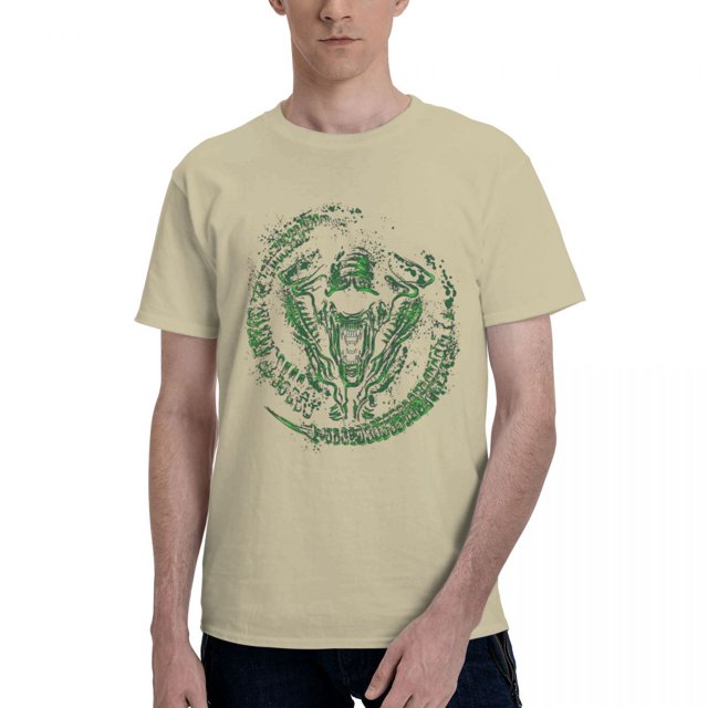 Camiseta de Xenomorph Alien para hombre y mujer camisa de algodón de manga corta con cuello redondo estampado talla grande