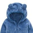 thumbnail image 6 of Edvintorg 6M-4Y Toddler Winter Jacket Children's Outerwear Baby Boys Girls Solid Color Plush Cute Bear Ears Winter Hoodie Thick Coat Jackets Long Sleeve, 6 of 6