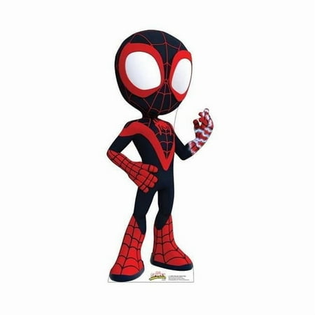 42 x 18 in. Miles Morales Spider-Man Cardboard Cutout, Spidey & His Amazing Friends