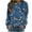 Brown, variant on Womens Sweatshirts Fall Winter Fashion Casual Floral Printed Long Sleeve Crewneck Hoodless Sweatshirts Pullover Tops Multicolor L