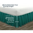 thumbnail image 5 of SGI Bedding 21 Inch Ruffled Bed Skirt | Microfiber Bed Skirt | Fade Resistant, Wrinkle Free, Anti-static, Decorative, Extra Storage Space, Clutter-Free |Twin, Teal, 5 of 8