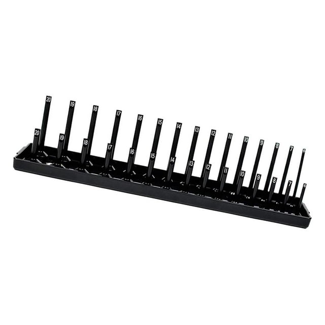 Clavijas de almacenamiento DYNWAVEMX Organizadores de zócalo de Plástico ABS 0.375 pulgadas negro