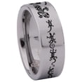 thumbnail image 3 of Tribal Gecko Tungsten Carbide Ring, 3 of 9