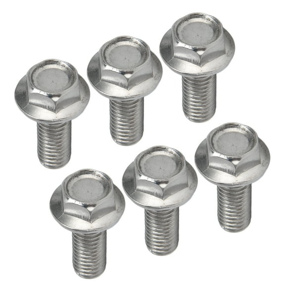 20Pcs M10x1.5 A2 70 Stainless Steel Flanged Hex Head Bolt Kit Standard Sizes High Strength with 10mm Thread Diameter for Fine Installation