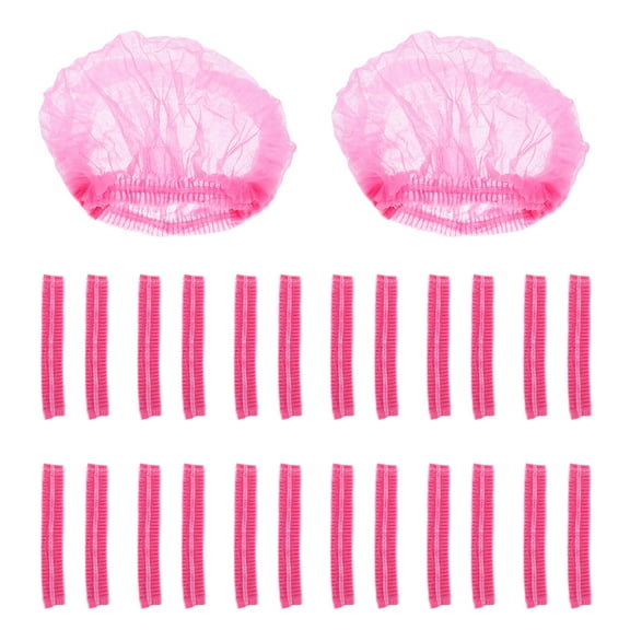 ELAYARD 100pcs Disposable Mesh Hairnets Caps Non woven Hair Nets for Work and Home