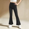 thumbnail image 2 of ZBSOKO Girls Yoga Pants High Waisted Stretch Full Length Flare Leggings Solid Color Pull On Athletic Trousers 3-15Y Workout Fashion Pant, 2 of 6