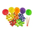 thumbnail image 2 of Contando el conjunto de juguetes de clasificación de juguetes sensoriales Regalo frutas y verduras Color Forma Aprendizaje Matemáticas Educación para, 2 of 10