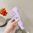 thumbnail image 5 of Compatible with iPhone 14 Pro Case Cute Plated Love Heart for Women Girls Gold Bling Butterfly Full Camera Lens Cover Protection Soft TPU Shockproof Bumper Phone Case for iPhone 14 Pro, Purple, 5 of 12