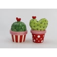 thumbnail image 2 of Ceramic Cactus Salt and Pepper Shakers Heart Design, 2 of 3