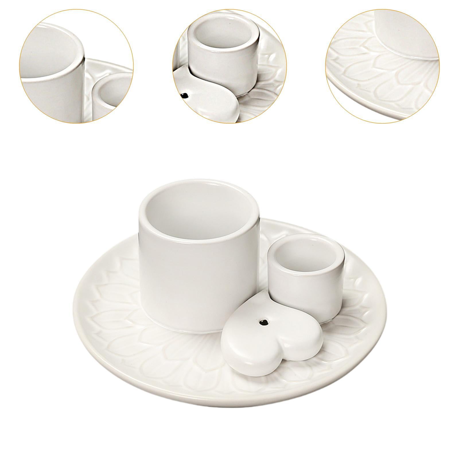 WLPZXP Sage Palo Holder Candle Holder Meditation Incense Burner Incense Burner for Yoga White