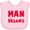 AD-Pink, variant on Inktastic Valentine's Day Man of your Dreams with a Heart and Arrow Boys or Girls Baby Bib