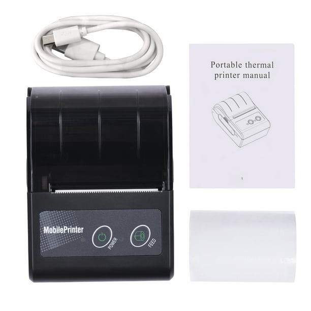 Mini imprimante thermique Bluetooth sans fil, 58mm, système d