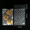 thumbnail image 5 of Cookie Bags 200 Pcs 4″ x 6 ″Self Adhesive Cookie Bags Cellophane Treat Bags Self Sealing Clear Plastic Bags, 5 of 7