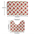thumbnail image 3 of Yiaed Rose Flowers Print Bathroom Mat Set 2 Pieces Mat Anti-Skid Pad Ultra Soft and Absorbent Bathroom Bath Mat Contour Bath Rugs for Toilet Base, 3 of 6