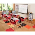 thumbnail image 2 of Learniture Open Front School Desk with Book Box for Kids, Students, and Classrooms - Adjustable Height Gray/Red (2-Pack), 2 of 5