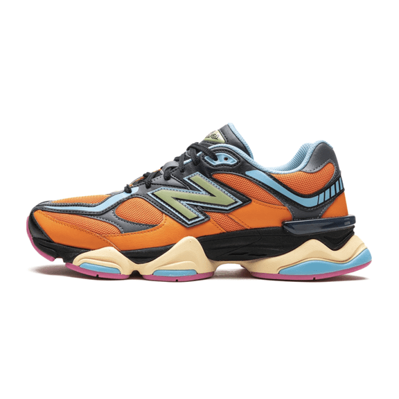New Balance 9060 Sneakers in Sun Glow/Black/Team Sky Blue | Youth (GS) Low-Top - 5.5