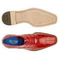 thumbnail image 4 of Men Belvedere Shoes Mare Genuine Ostrich Eel Leather Lace up Ant. Red  2P7, 4 of 5