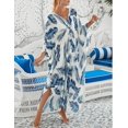 thumbnail image 5 of Dresses Cover Up For Swimwear Women Plus Size Animal Print Caftan Resort Dress, 5 of 5