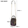 thumbnail image 2 of FORMRS Crossbody Bag for Women Quilted Travel Shoulder Cell Phone Purse with Chain Strap Handbag, Dark Purple Floral Pattern, 2 of 7