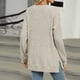 thumbnail image 4 of Blusas tipo túnica Wancir Henley para mujer, de otoño, de manga larga, informales, con cuello redondo y raglán, 4 of 7
