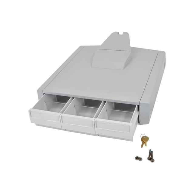 Ergotron StyleView Triple Tiroir de Rangement Principal, Composant de Montage (module Tiroir) - Gris, Blanc