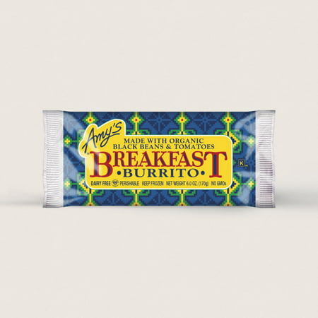 Amy's Breakfast Burrito 6 oz, Pack of 12 (Best Frozen Breakfast Burrito)