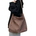 thumbnail image 4 of AUDeals Women Large Suede Tote Bag, Big Capacity Slouchy Shoulder Bag, Suede Purse Satchel Work Handbag, Winter Crescent Bag for Travel Daily Use, 4 of 8