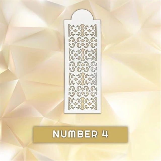 Agiferg Printing Mold DIY Retro Totem Hollow Spray Flower Template Cake Lace Decoration