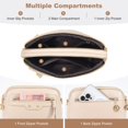 thumbnail image 4 of KXF Square PU Leather Shoulder Bag Women Chic Crossbody Bag Lady Handbag Trendy Satchel Purse Clutch, 4 of 7