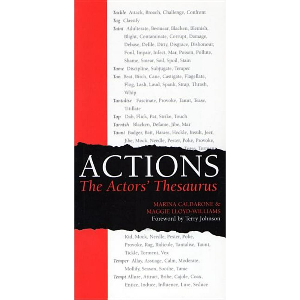 Actions The Actors' Thesaurus