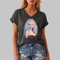 thumbnail image 2 of JINGTIAN Dolly Women's Graphic Tee Vintage Country Music T-Shirt Western Nashville Shirt Short Sleeve Crew Neck Concert Fan Top, 2 of 6
